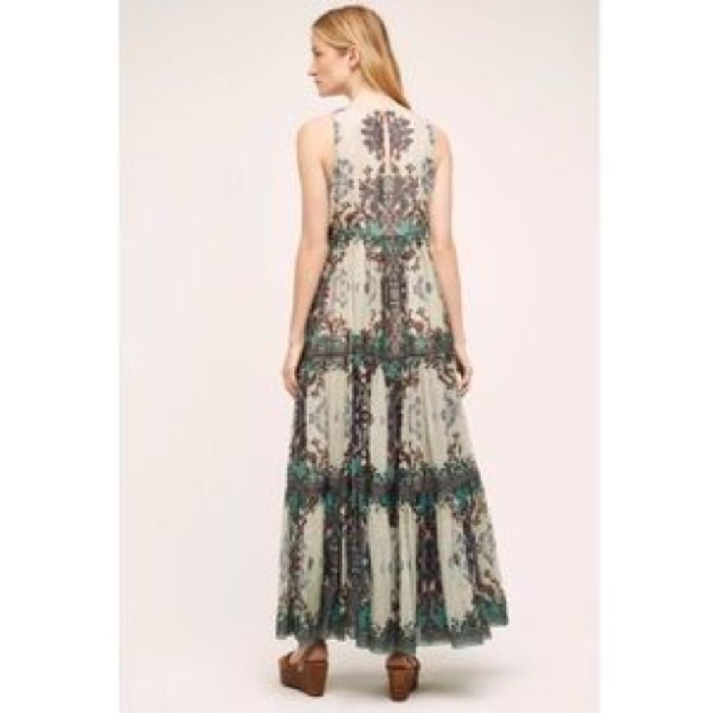NWT Anthropologie Bhanuni  Madera Maxi Dress 4 - Picture 2 of 11